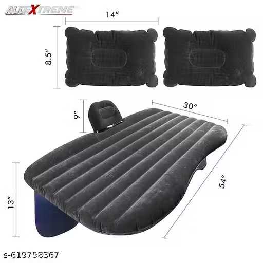 Travel Inflatable Car Bed Mattress with 2 Air Pillows Car Inflatable Bed  (Universal For Car)
