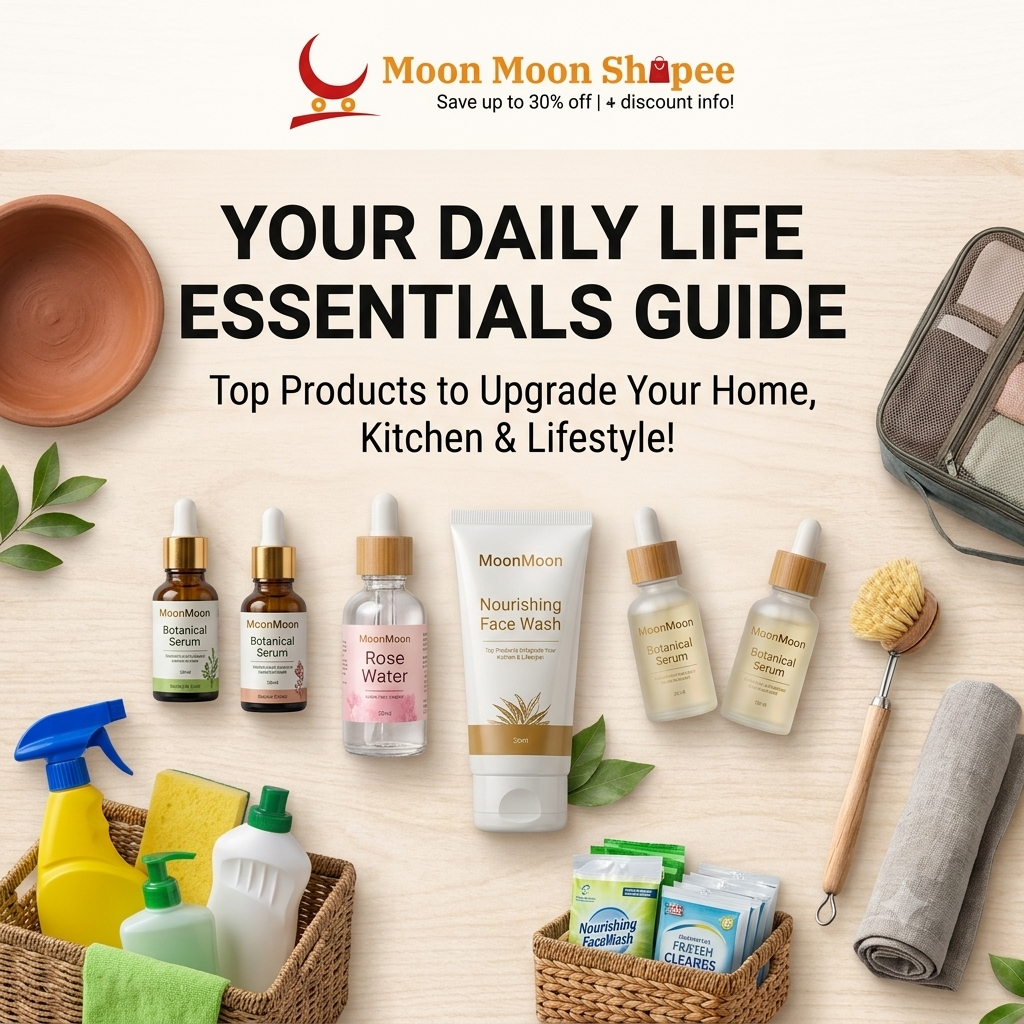 Top Essential Products You Need from MoonMoonShopee for Daily Life