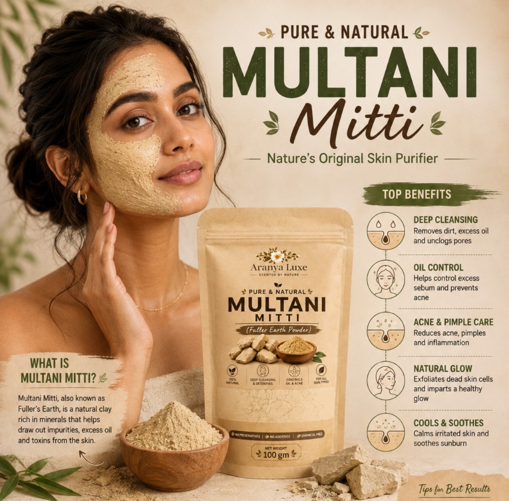Multani Mitti Benefits for Face