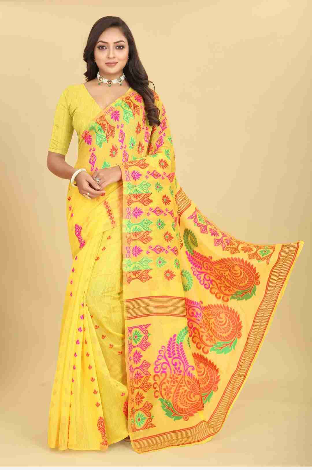 Beautiful Pure silk Saree Rangoli 