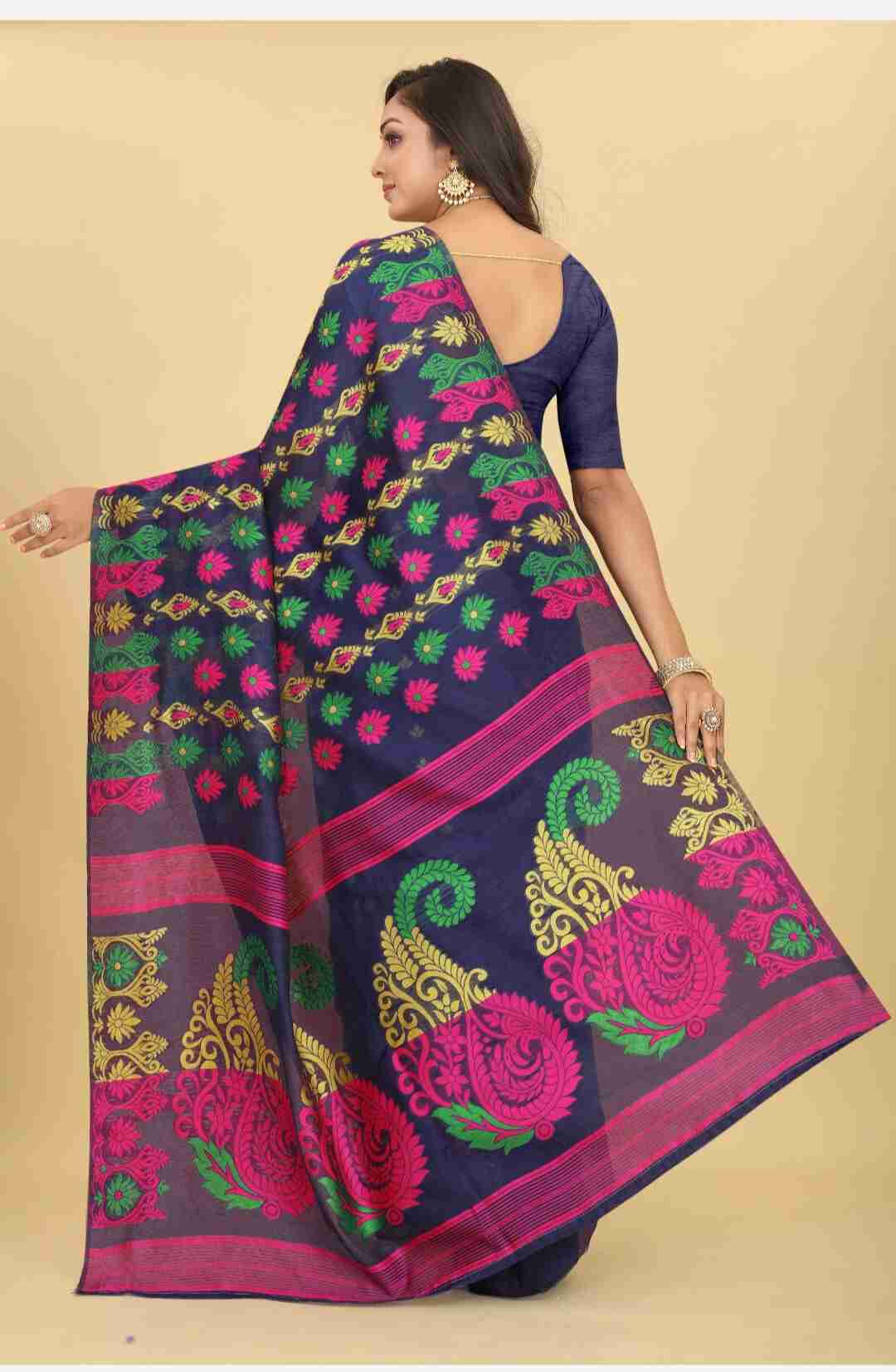 Beautiful Pure silk Saree Rangoli 