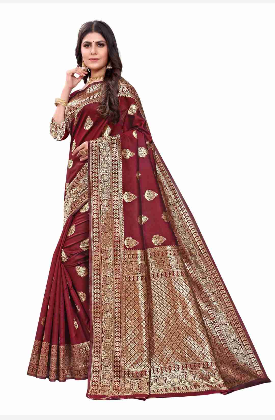 Beautiful Pure silk Saree pari 122