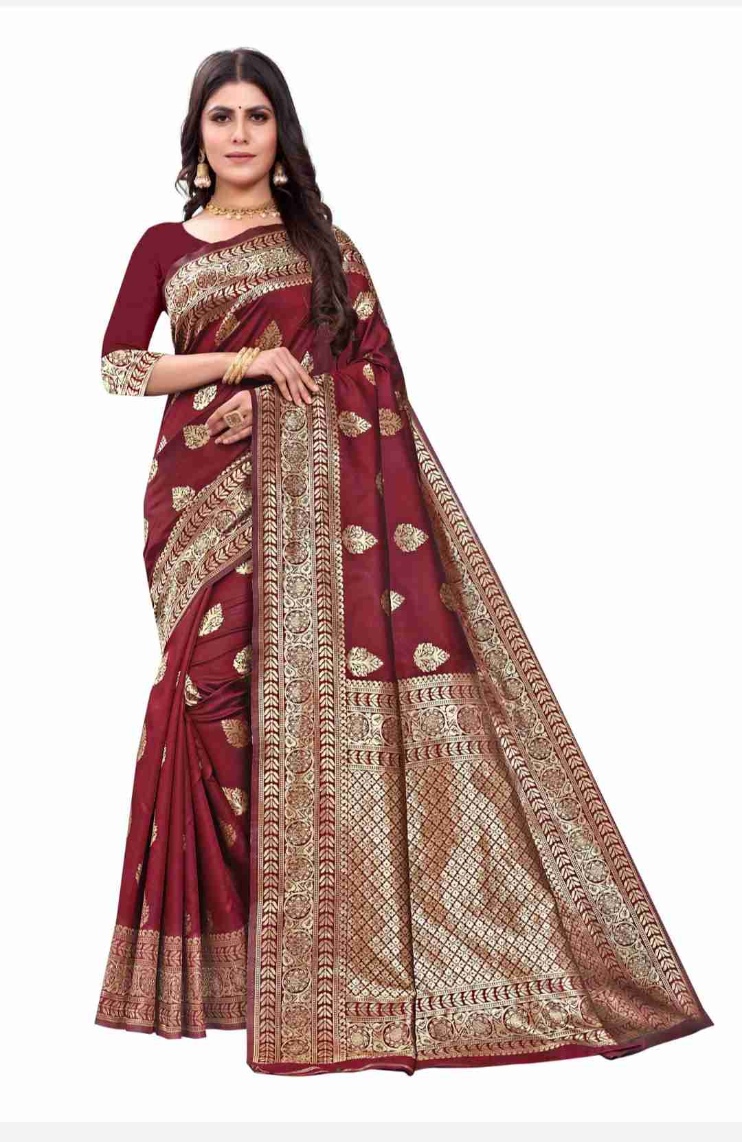 Beautiful Pure silk Saree pari 122