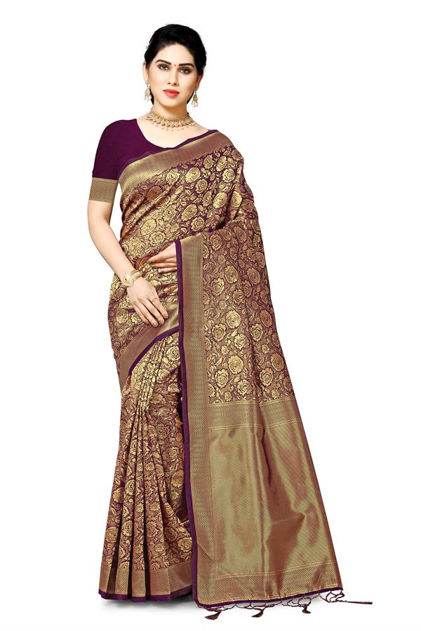 Jacquard Saree, banarasi silk saree