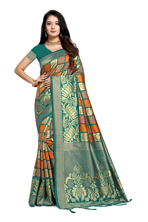 Jacquard silk  Saree