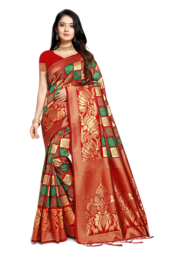 Jacquard silk  Saree