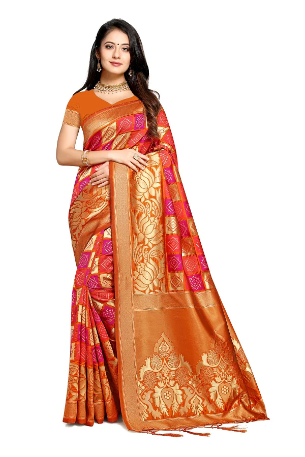 Jacquard silk  Saree