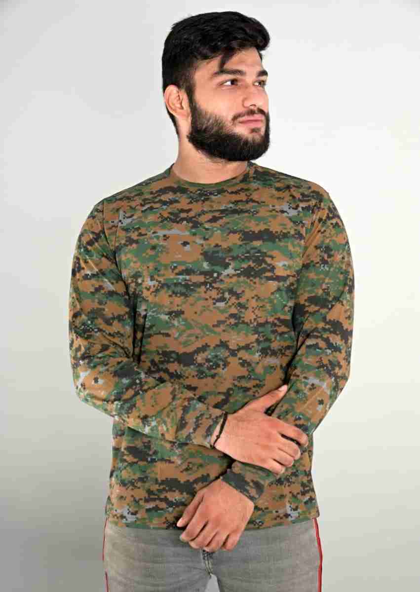  Stylish Men 100% Pure Cotton Army T-shirt For Men's & Boys