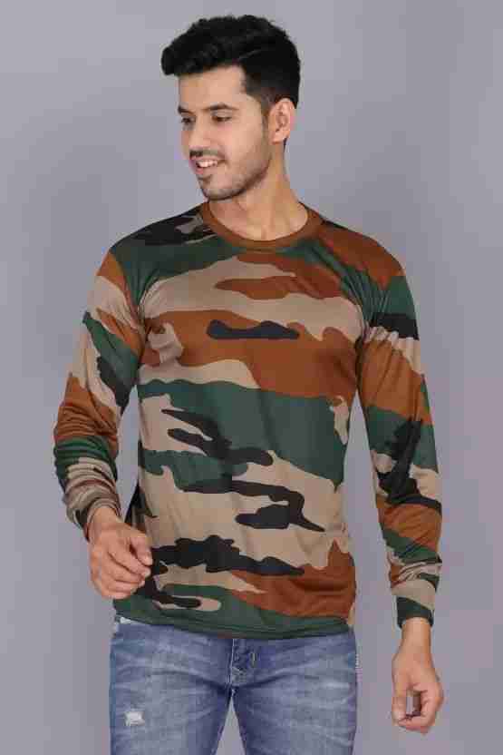  Stylish Men 100% Pure Cotton Army T-shirt For Men's & Boys