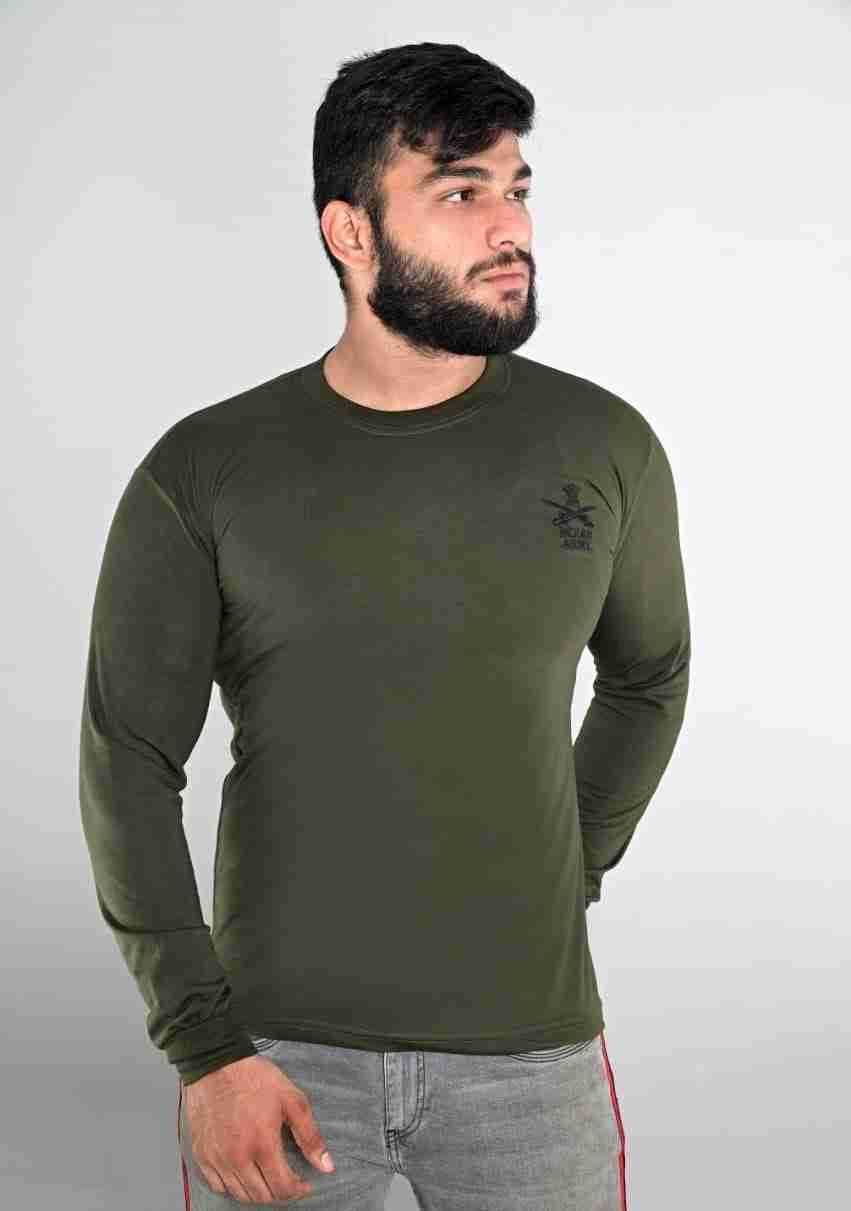  Stylish Men 100% Pure Cotton Army T-shirt For Men's & Boys