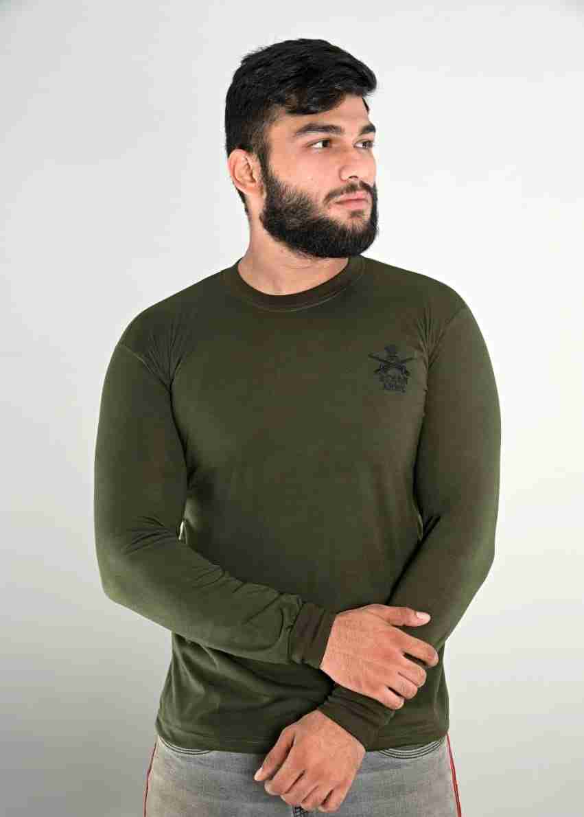  Stylish Men 100% Pure Cotton Army T-shirt For Men's & Boys