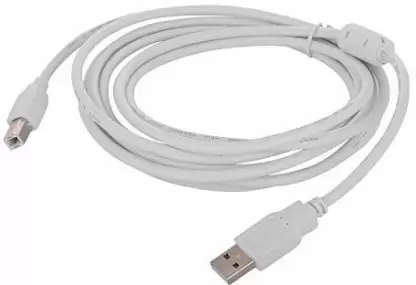 Micro USB Cable 1.5 m TB-USB  (Compatible with Printer, White, One Cable)