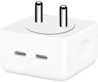 35 W Quick Charge 5 A Multiport Mobile 35W Dual USB-C Port Compact Power Adapter-ewe Charger  (White)