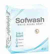 SOFWASH WHITE PEARL SHOP 75 gms x 4 Nos (4*4=16 pec )