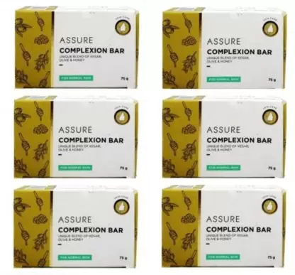 Assure Complexion Bar - Unique Blend of Kesar Olive & Honey (6 x 75 g)