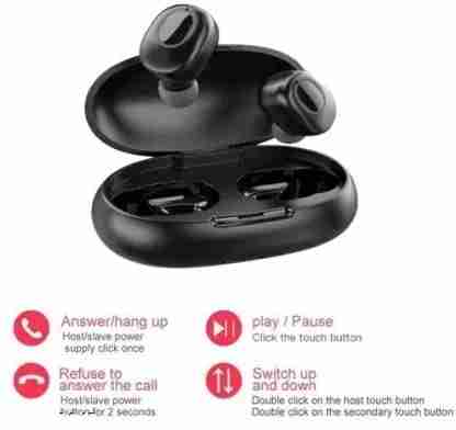 L.31 Portable TWS Bluetooth Earbuds Bluetooth Headset with Charging Case Black