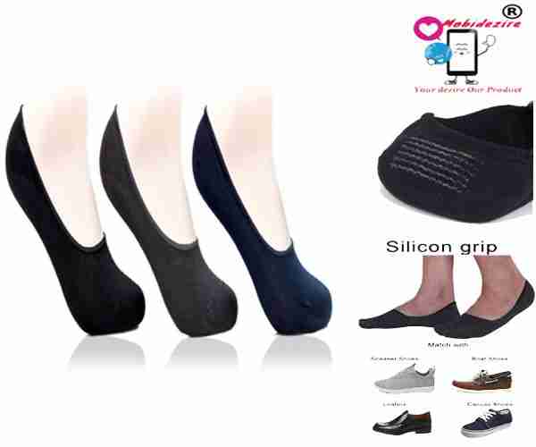 No show Socks/Lofer Socks/Low cut socks/Footies Socks For Men & Women ( Pair of 6)( with silicone Grip)