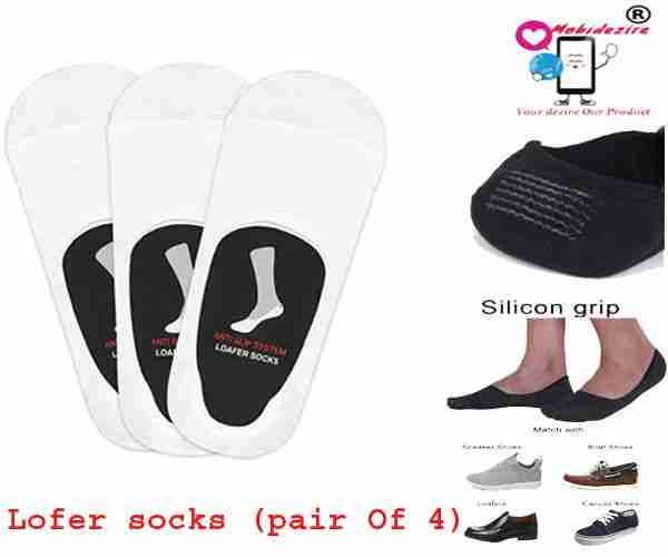 No show Socks/Lofer Socks/Low cut socks/Footies Socks For Men & Women ( Pair of 12)( with silicone Grip)