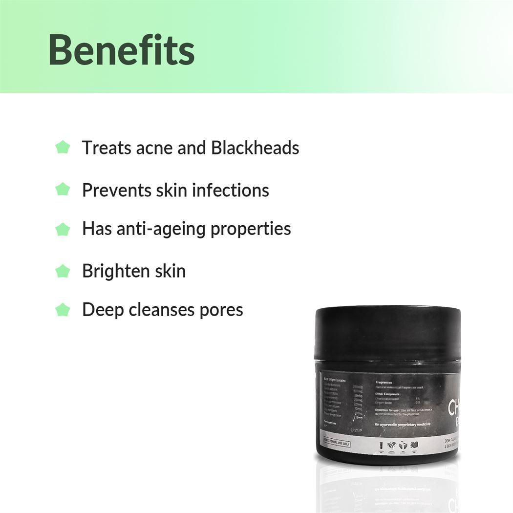 Skintatva Charcoal Scrub for Tan Removal & Glowing Skin 150ml