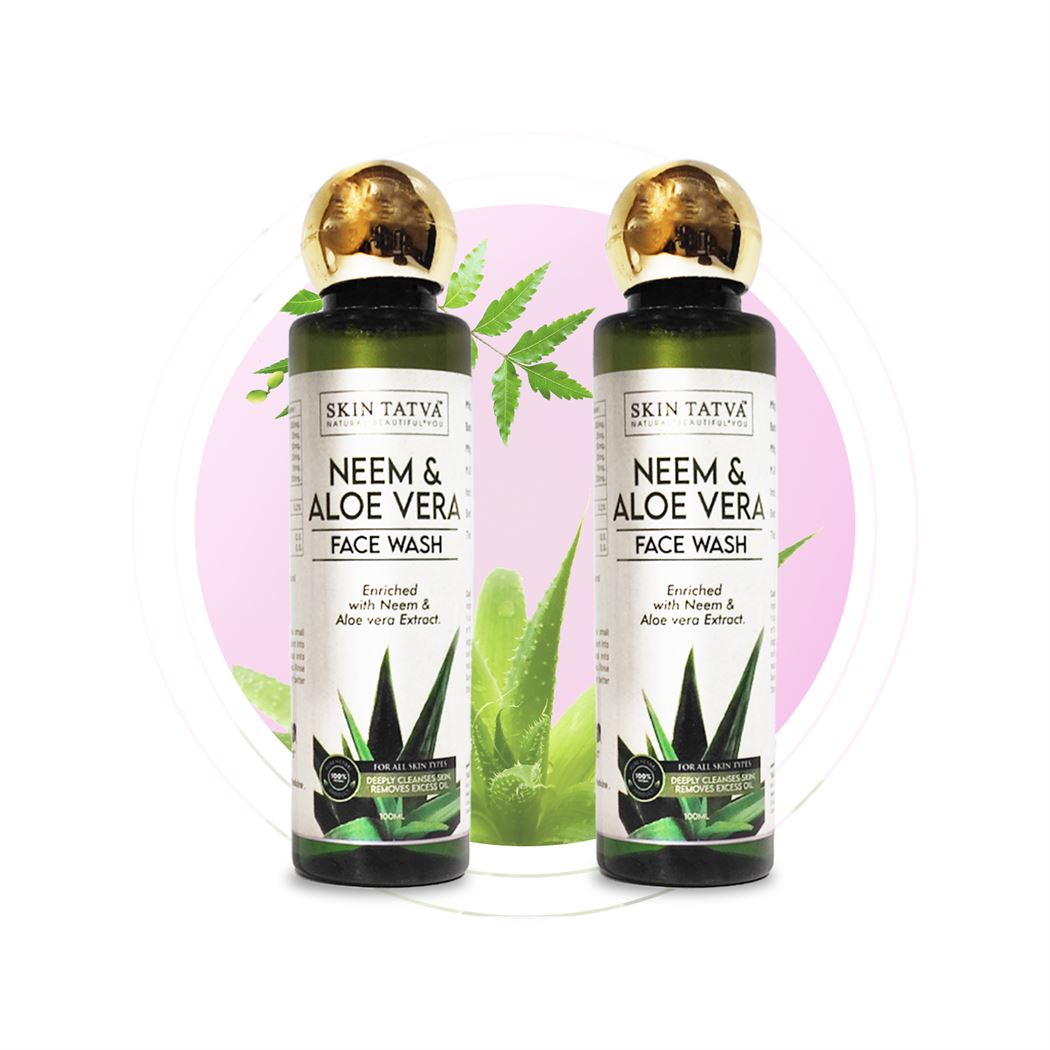 Skintatva NEEM ALOEVERA FACE WASH PACK OF 2