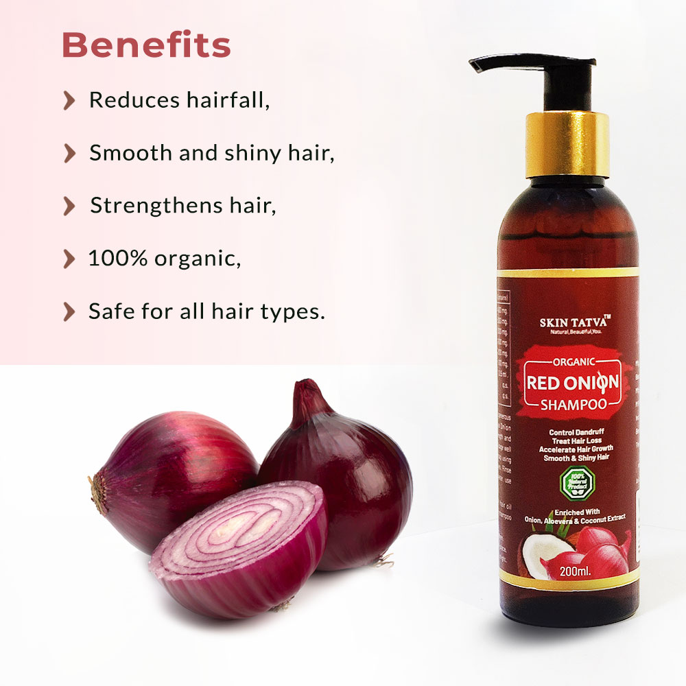 Skintatva ORGANIC RED ONION SHAMPOO & OIL COMBO