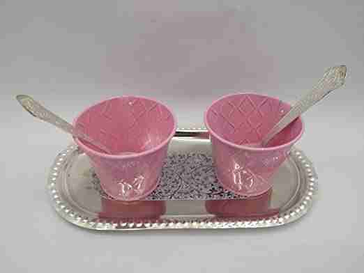 WithAgain Cup Set, Two Cup,Two Spoon, One Tray,Tea Set 