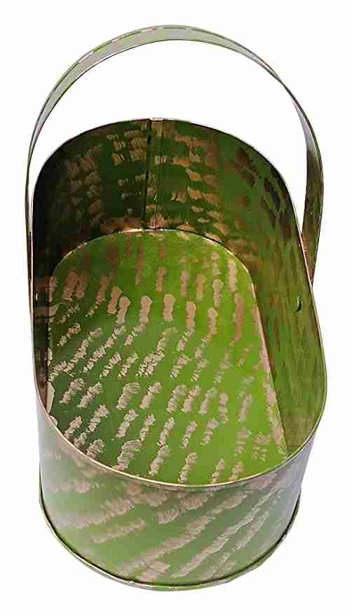 with Again Handmade Iron Stair Baskets (0.6 Liter, withagain_18) 
