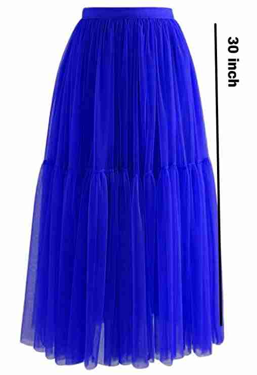 colorful fashion net double frill skirt