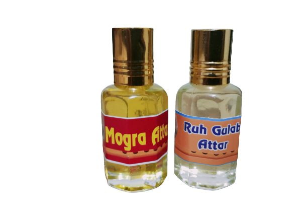 MOGRA & RUH GULAB PERFUME 12ML EACH