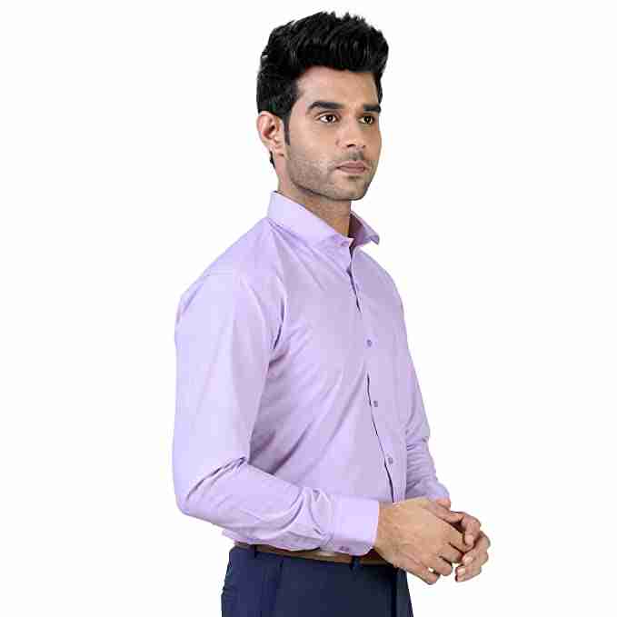 MAKHANCHOR Lavander Regular Fit Formal Shirt