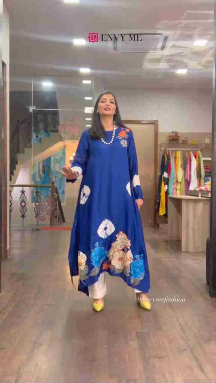 Beautiful chinon kurti