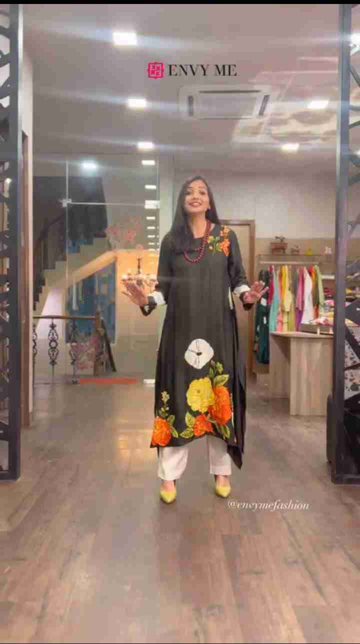 Beautiful chinon kurti