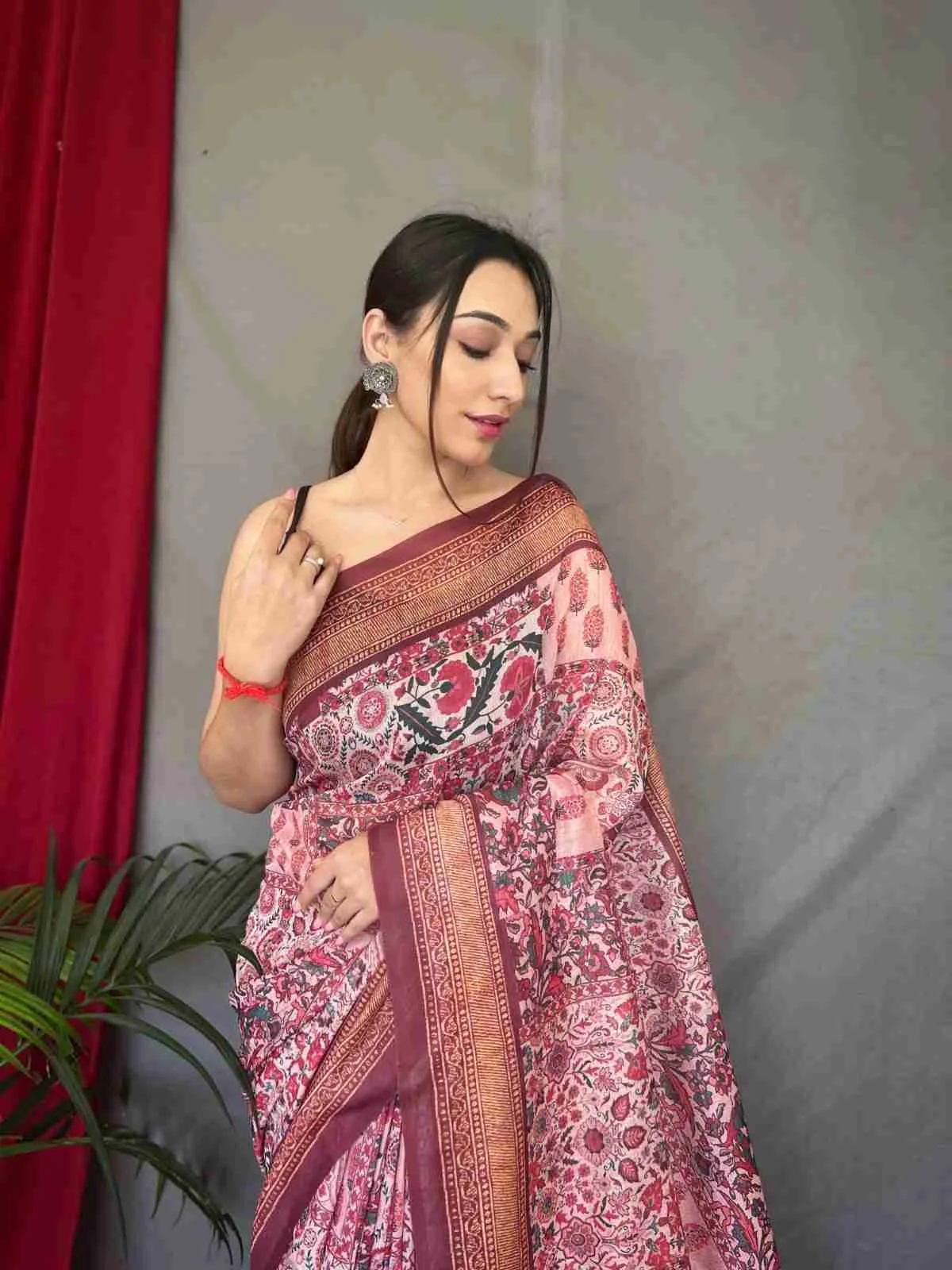 Beautiful cotton saree with digital print