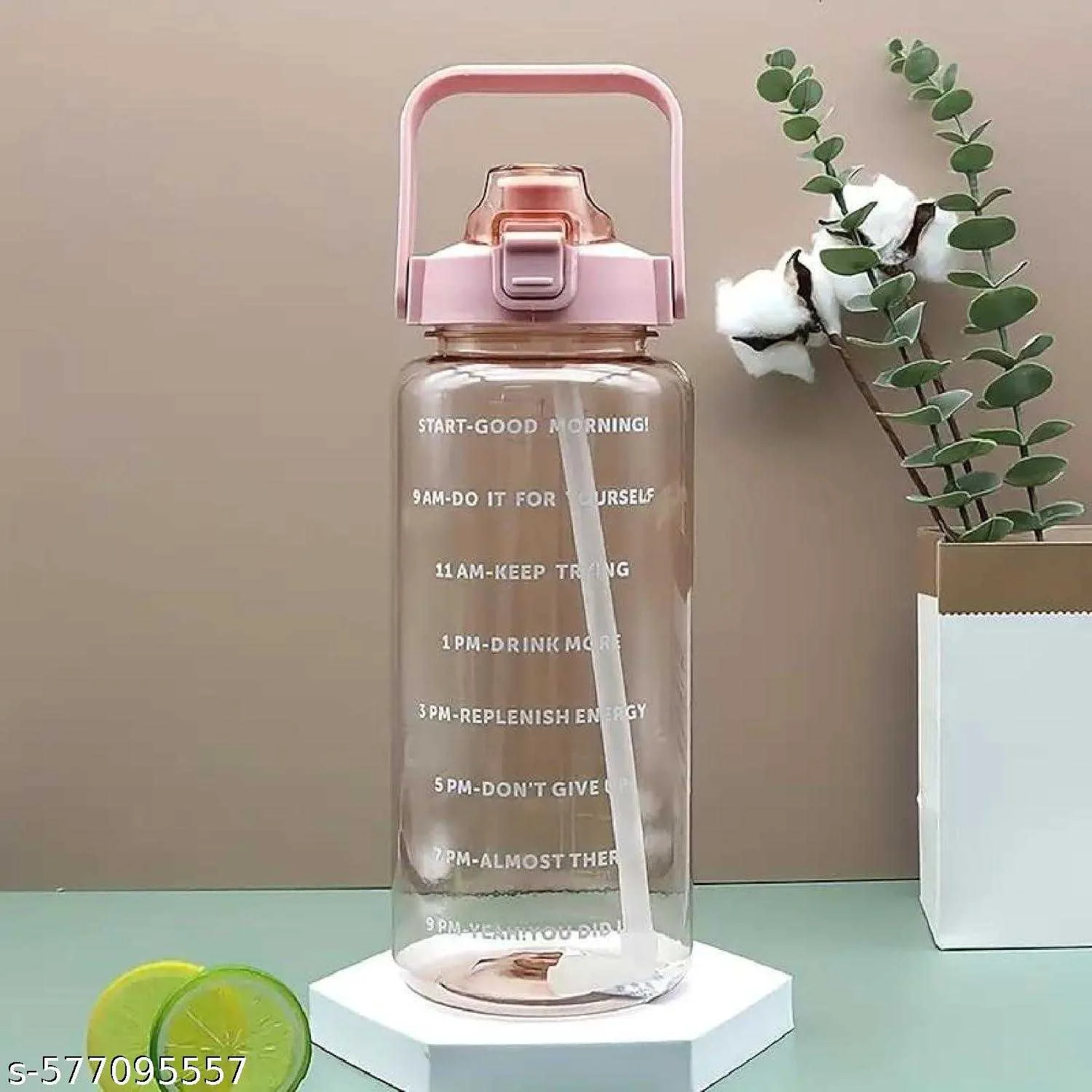 MULTICOLOR Water Bottle Adults With Motivational Time Marker & Leak Proof Non-Toxic Transparent Water Bottle For Office, Gym, School, Collage, Home