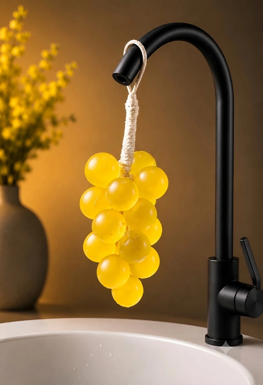 Handmade hanging Grapes Shape Soap(pack of 1)