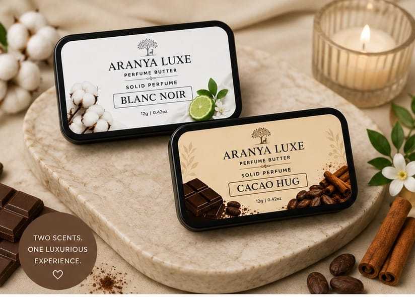  ARANYA LUXE Noir Coco Solid Perfume | Long Lasting Unisex Perfume Balm 12g 