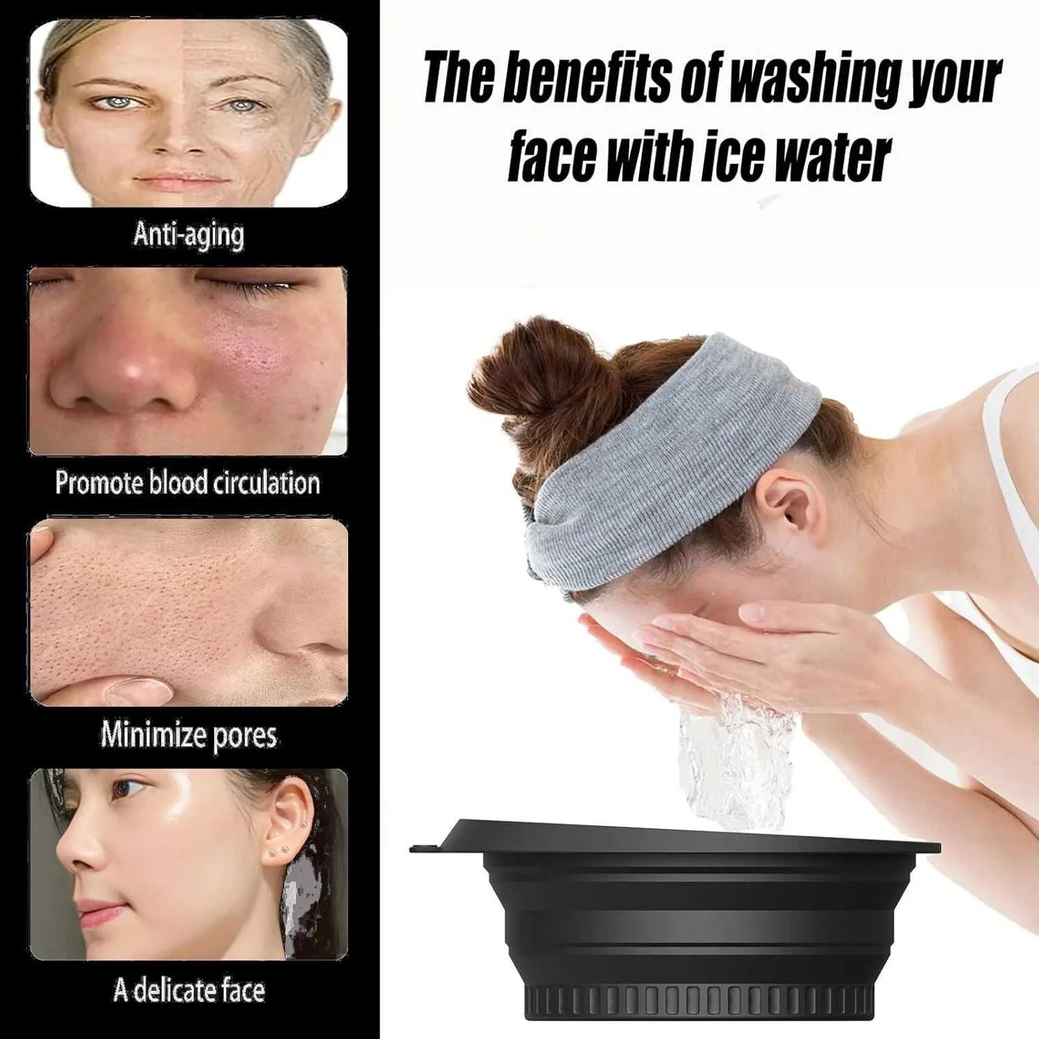 Ice Roller & Ice Cube Tray Combo | 2-in-1 Facial Cooling Massager