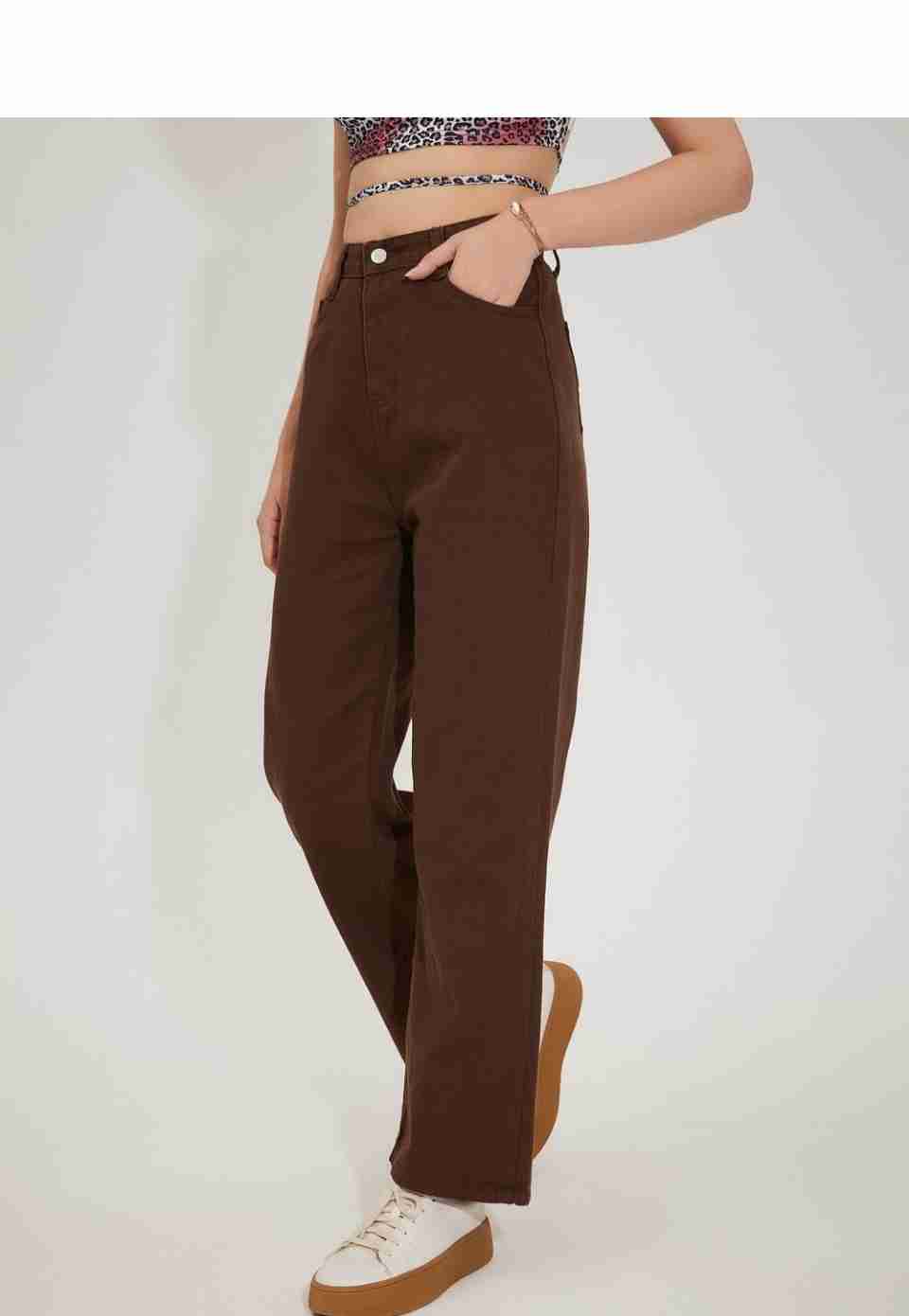 WIDE BROWN LEG