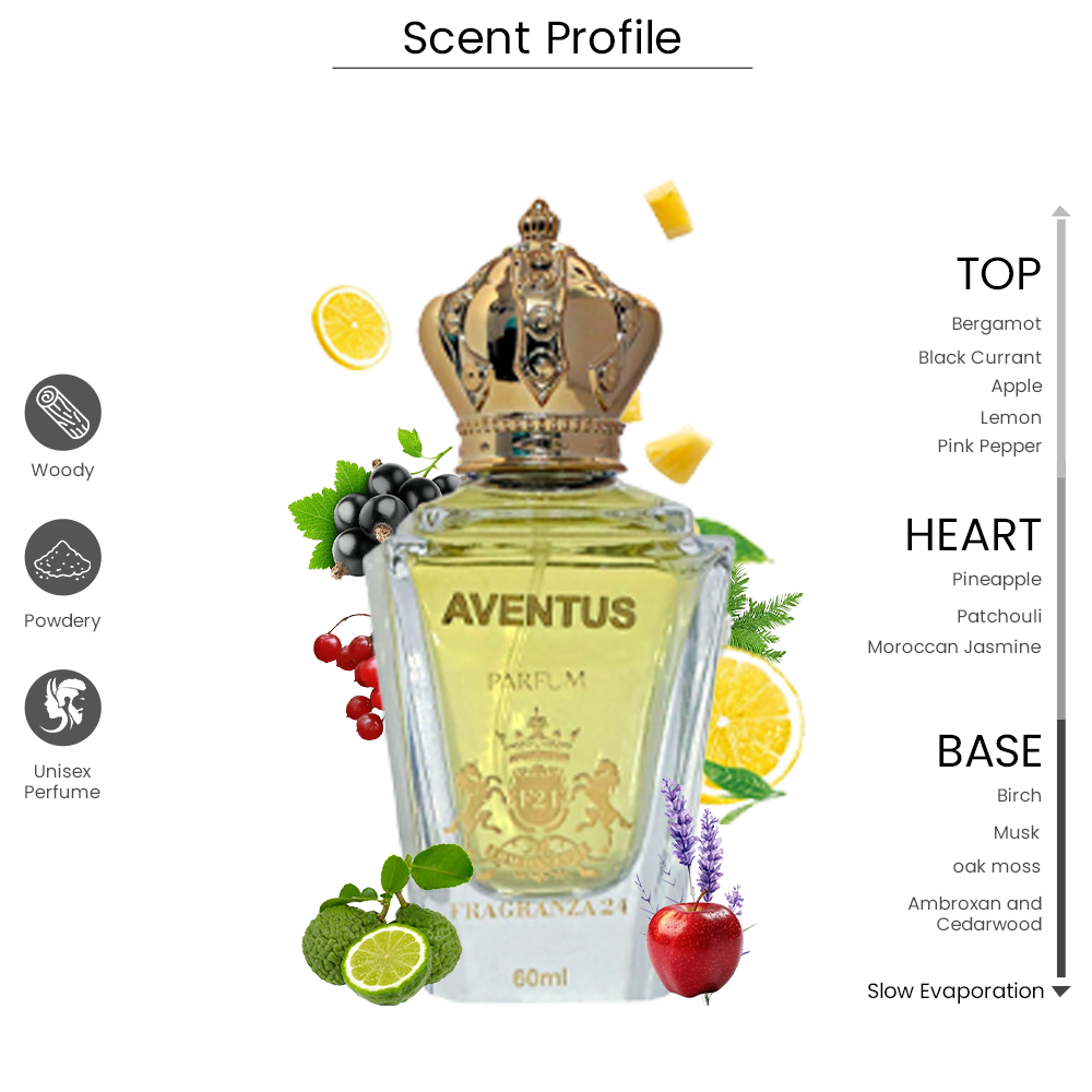 Aventus Parfum – Fresh Fruity Woody Luxury Unisex Perfume (60ml)