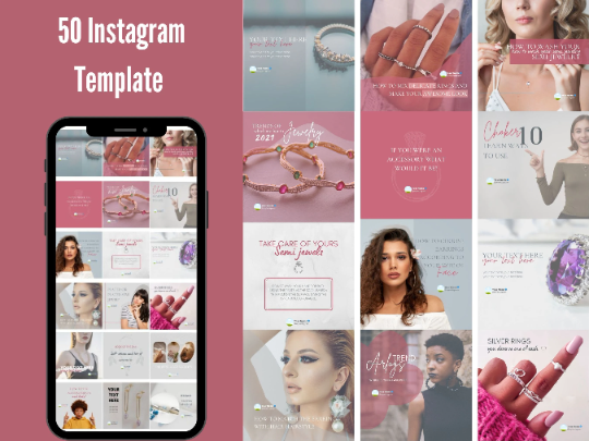 50 Instagram post for jewelers , jewelry Business Owner