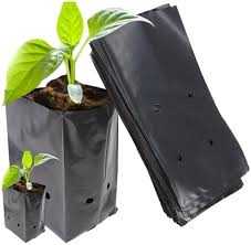 Premium Grow Bag Plant Bag Black UV Protected - 12 X 12 inch (Black, 5 Piece)