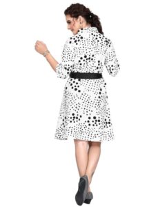 White Color Dotted Kurti - Image 5