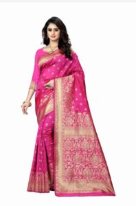 Beautiful Pure silk Saree pari100 - Image 4