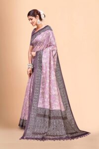 Digital Printed Silk Saree for Women | Soft & Lightweight | Elegant Traditional Wear with Blouse Piece | 5.50M Saree - Image 7